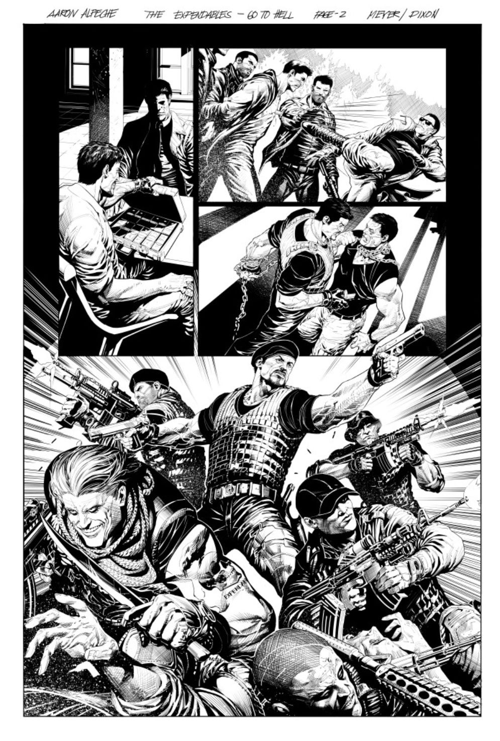 The Expendables Go To Hell Graphic Novel Page 2