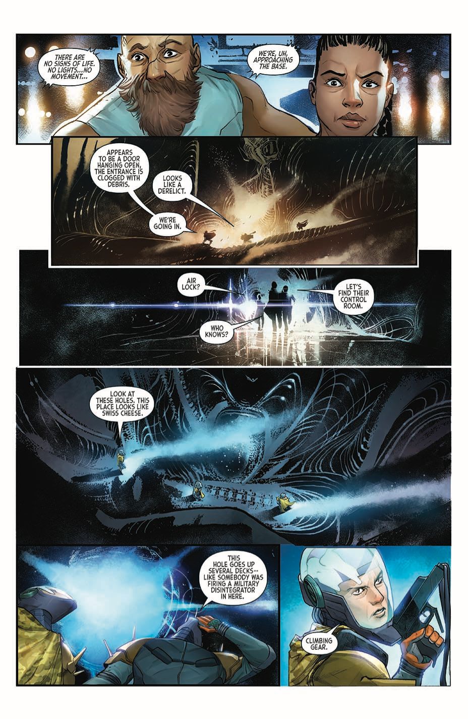 Alien Original Script Comic Book page 2