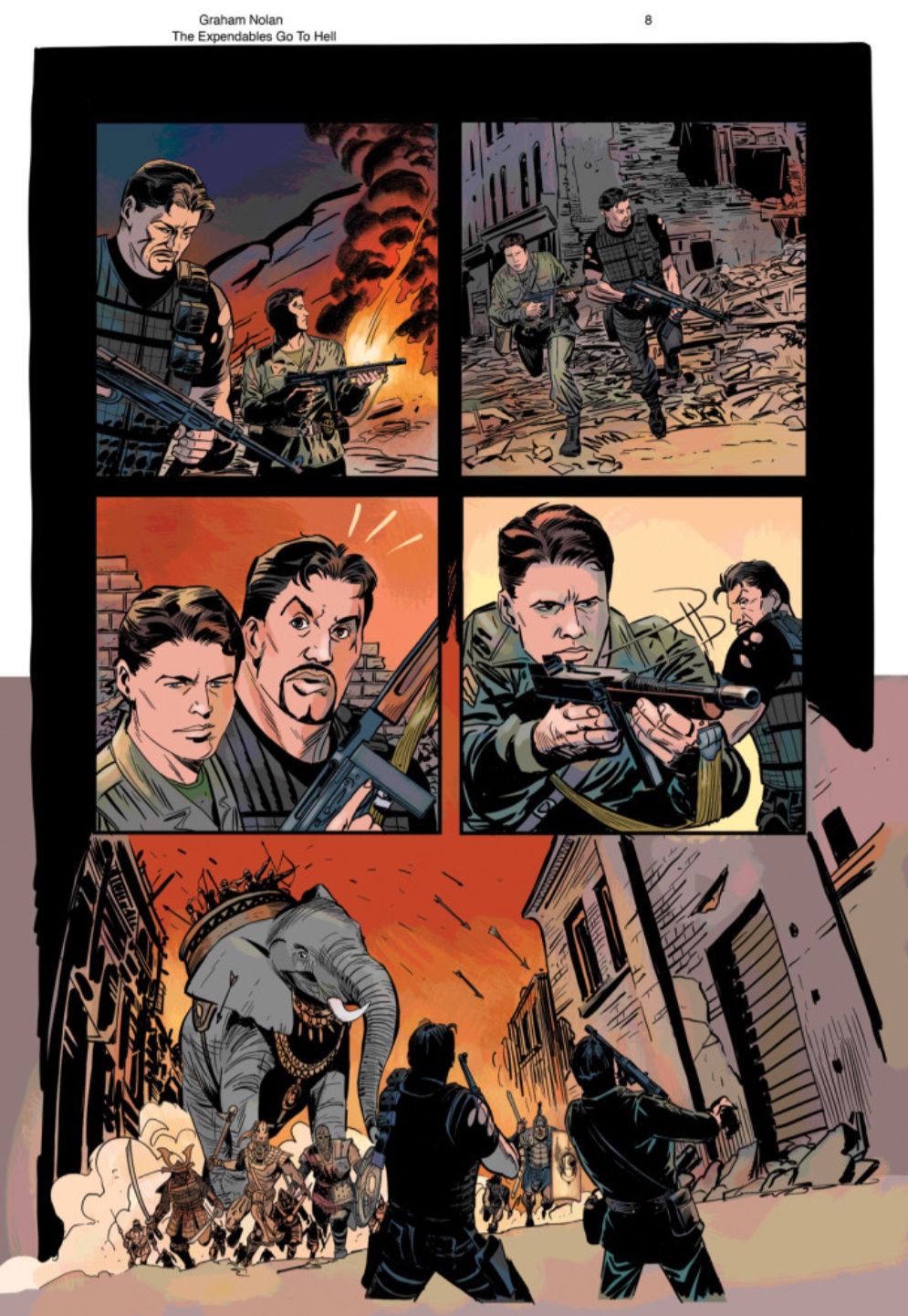 The Expendables Go To Hell Graphic Novel Page 8