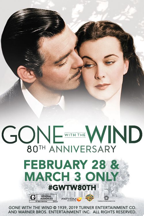 Gone with the Wind Set for 2Day Theatrical Run for 80th Anniversary