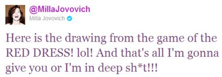 Milla Jovovich Tweet #1
