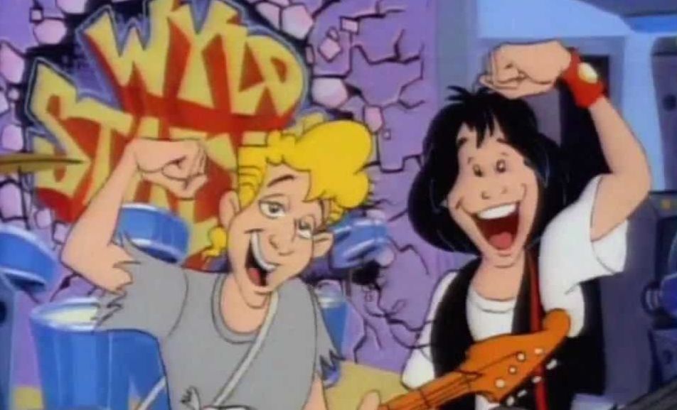 Bill and Ted's Excellent Adventure cartoon