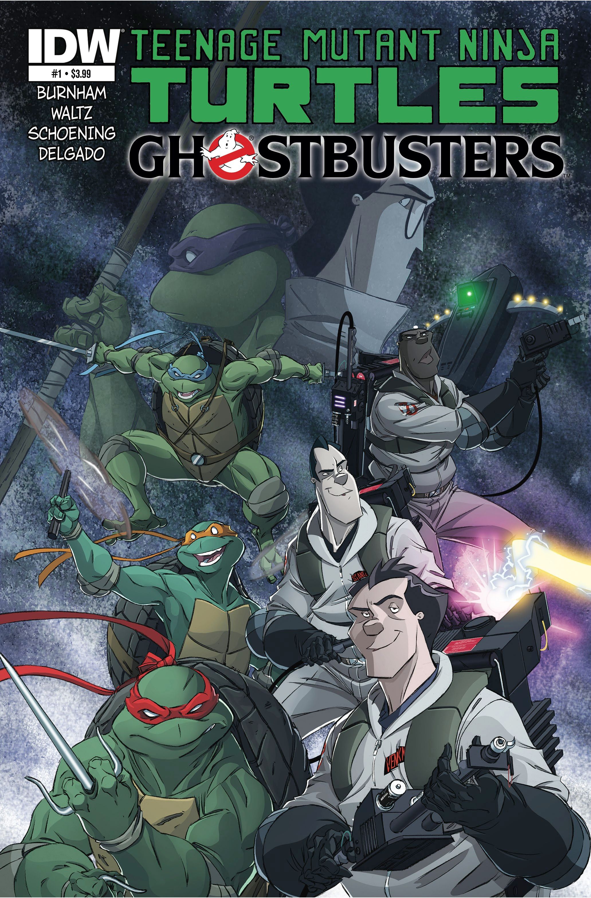 Teenage Mutant Ninja Turtles Ghostbusters 2014 Comic Book Cover