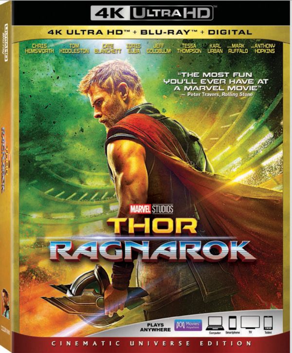 Thor: Ragnarok Blu-ray Artwork