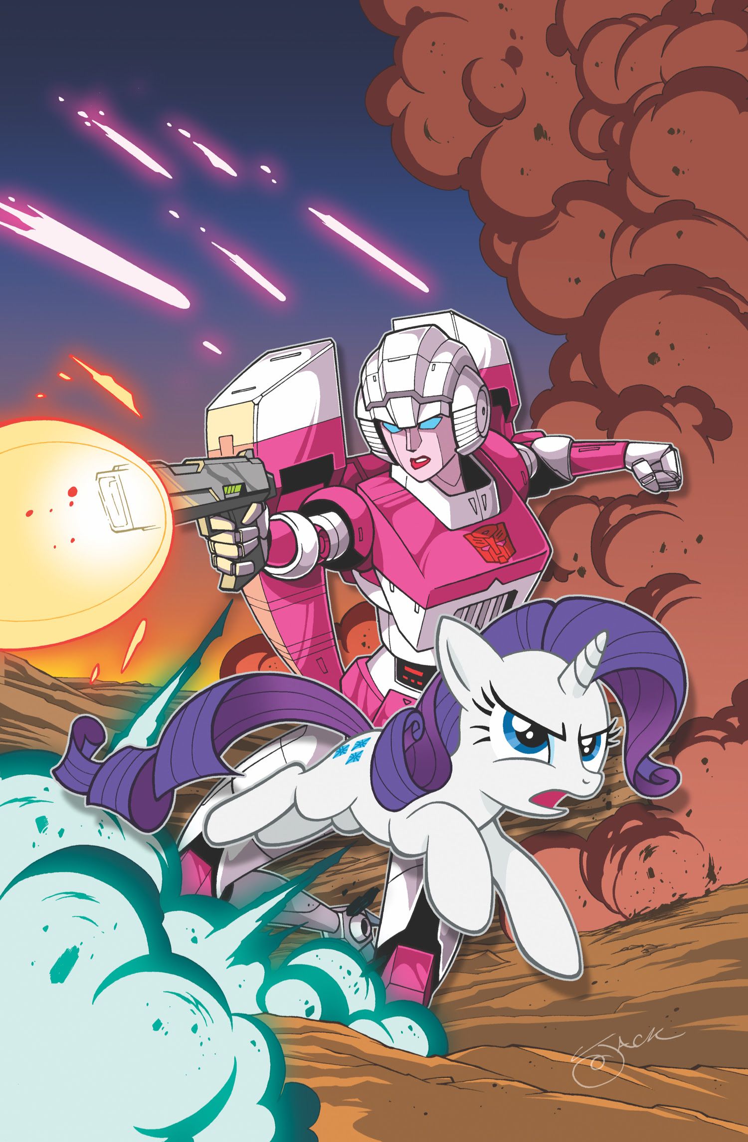 My Little Pony / Transformers Comic Book Cover Art #1