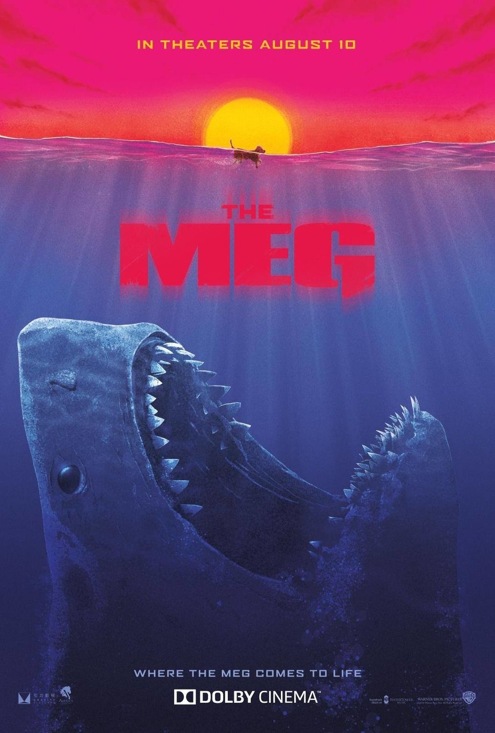 Art Poster New The Meg Classic Shark Jaws Movie 14x21 24x36 Hot Y1313 