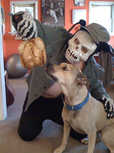 Spooker Washington and his beloved dog Crotchbone