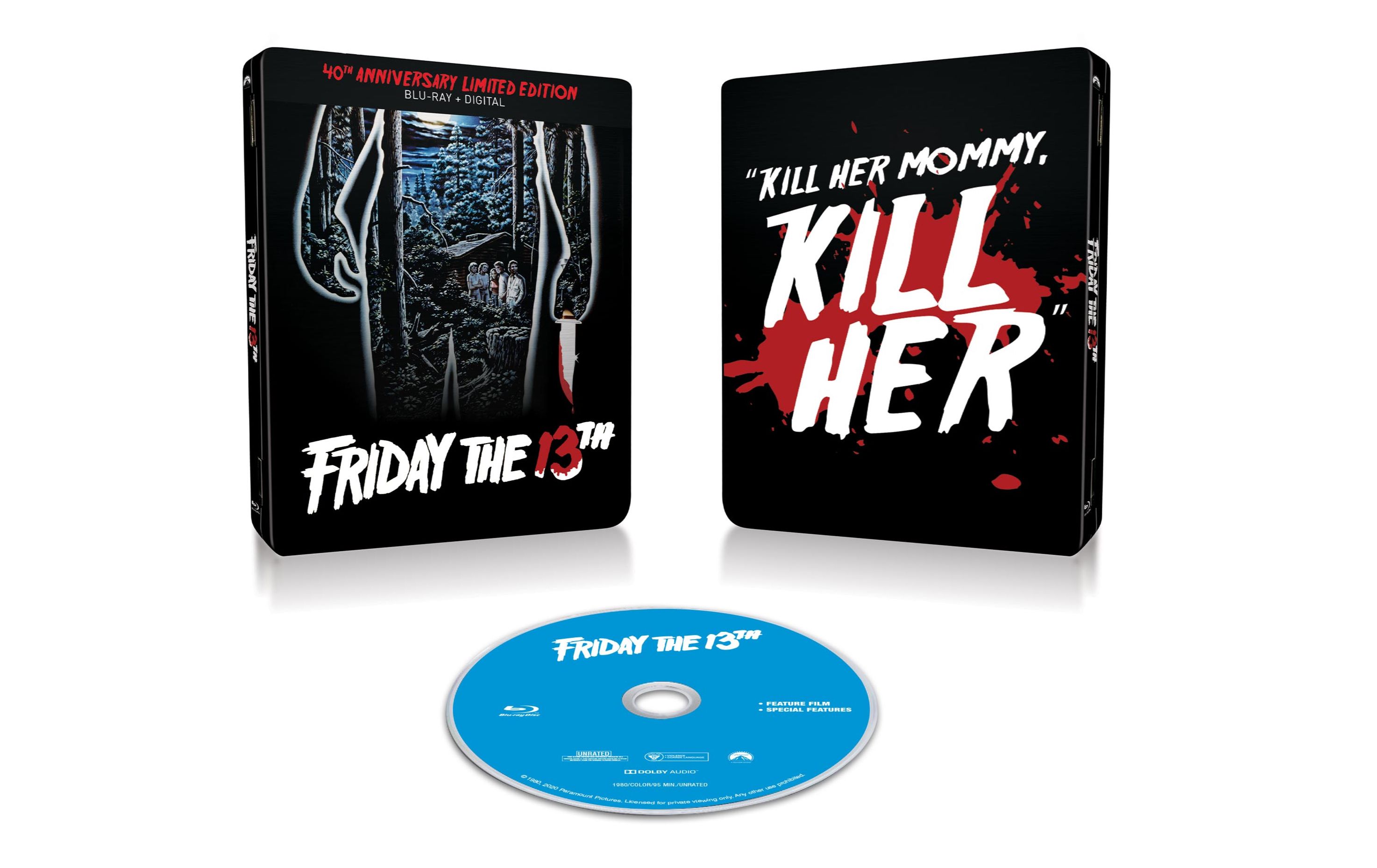 Friday the 13th 40th Anniversay Limited Edition Steelbook Blu-Ray