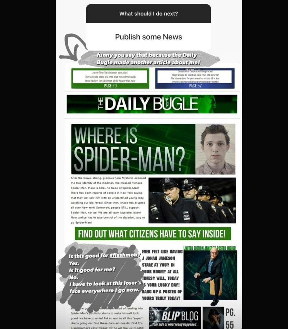 Daily Bugle Peter Parker Spider-Man Missing