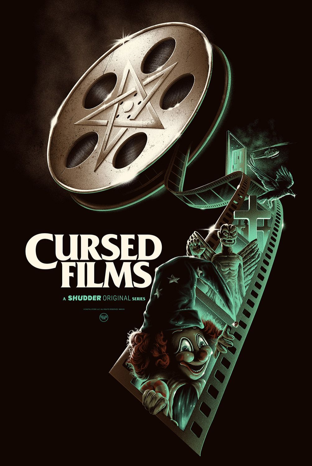Shudder's Cursed Films Poster by Matt Ryan