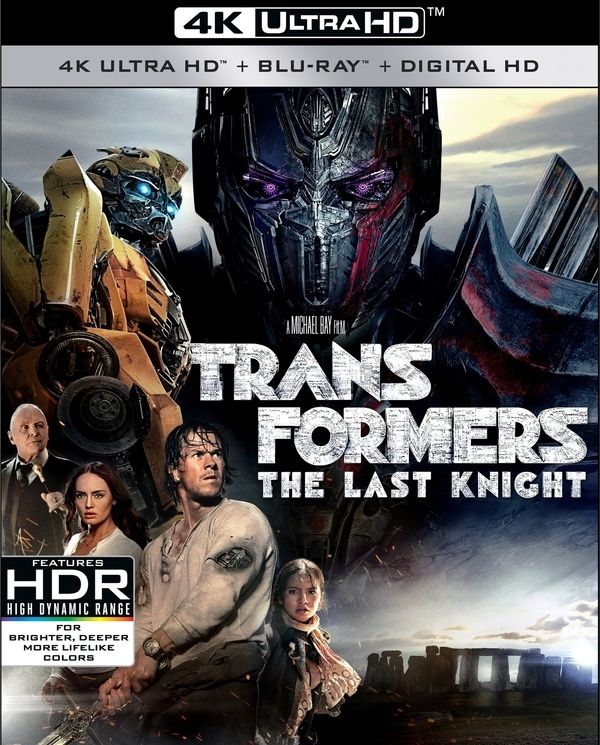 Transformers: The Last Knight 4K Blu-ray Artwork