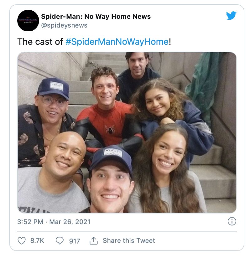 Cast of Spider-Man No Way Home