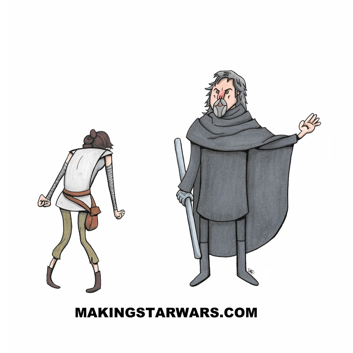 Luke Skywalker Star Wars 8 Costume