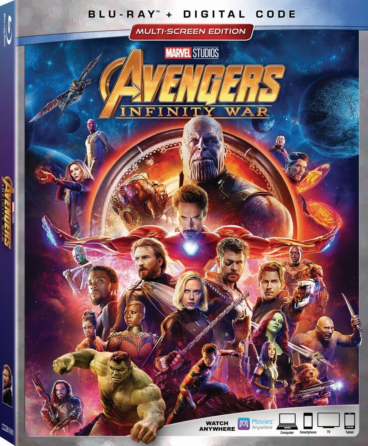 INfinity War Blu-Ray cover art