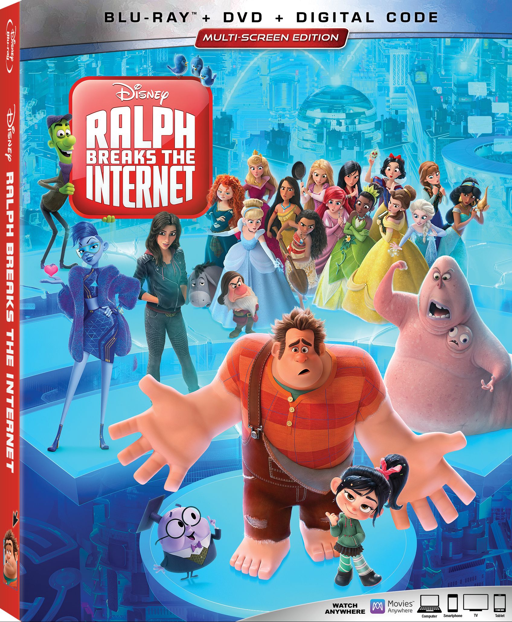 Ralph Breaks the Internet Blu-ray cover art