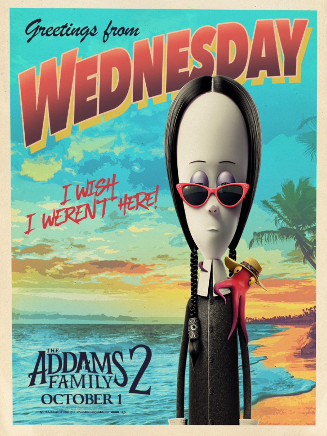 The Addams Family 2 Wednesday Character Poster