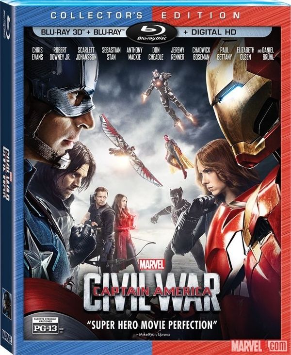 Captain America Civil War DVD Artwork