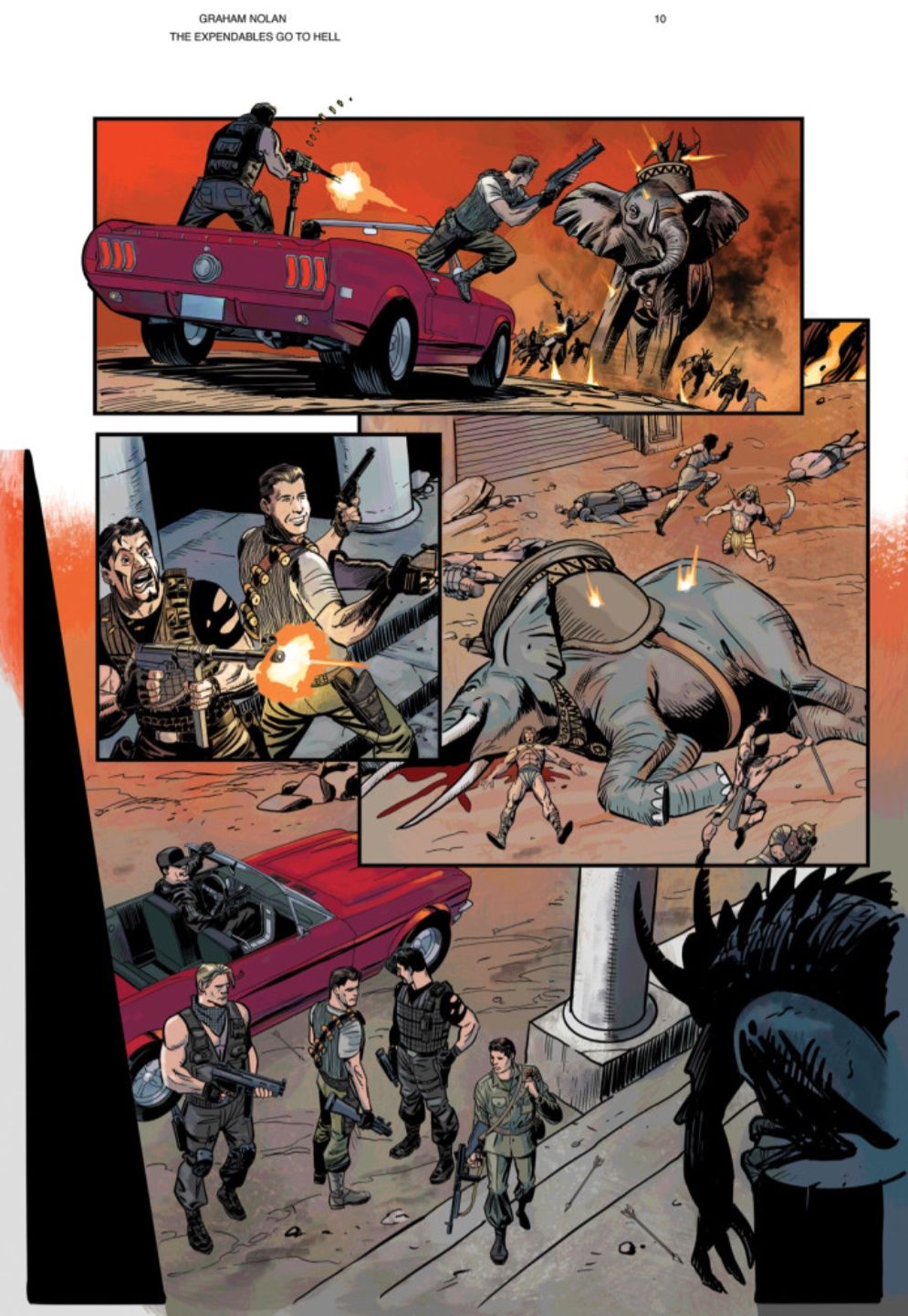 The Expendables Go To Hell Graphic Novel Page 10