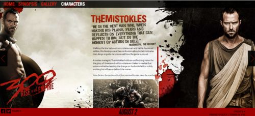 300: Rise of an Empire website photo