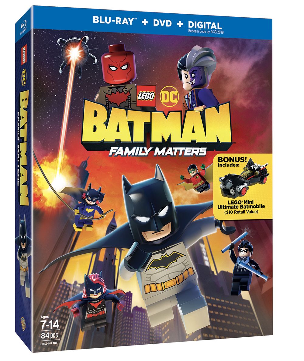 LEGO DC: Batman - Family Matters blu-ray cover art