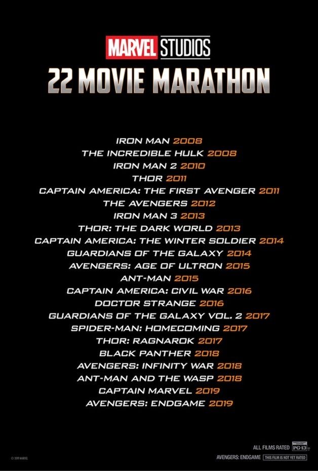 Marvel Marathon 2019