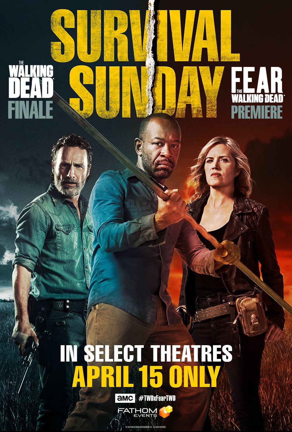 Fear Walking Dead Crossover movie event poster