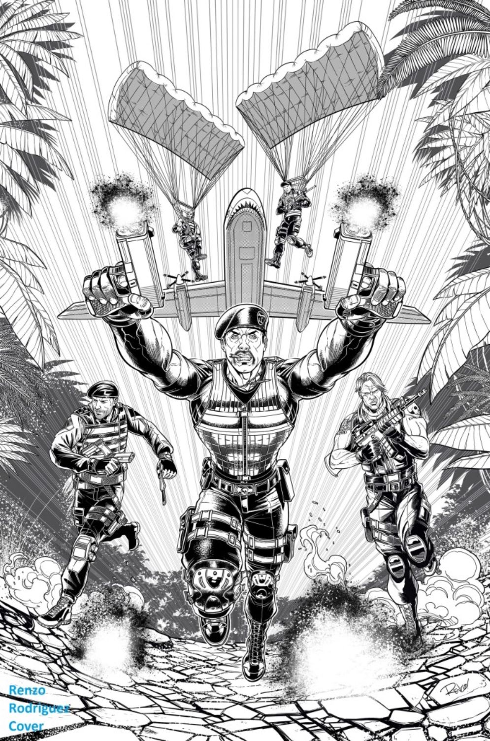The Expendables Go To Hell Graphic Novel Cover 2