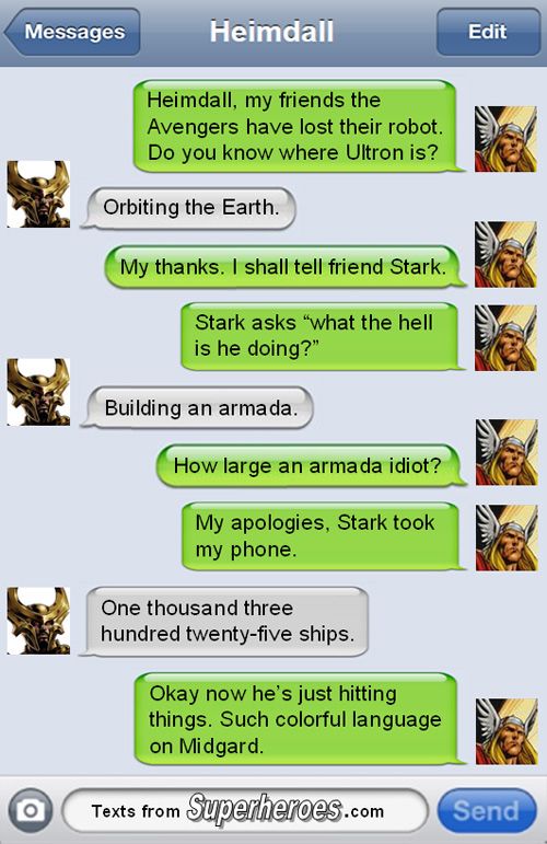Avengers: Age of Ultron Superhero Text 7
