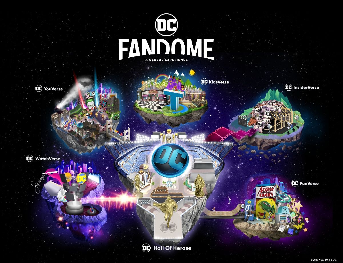 DC FanDome Event Map