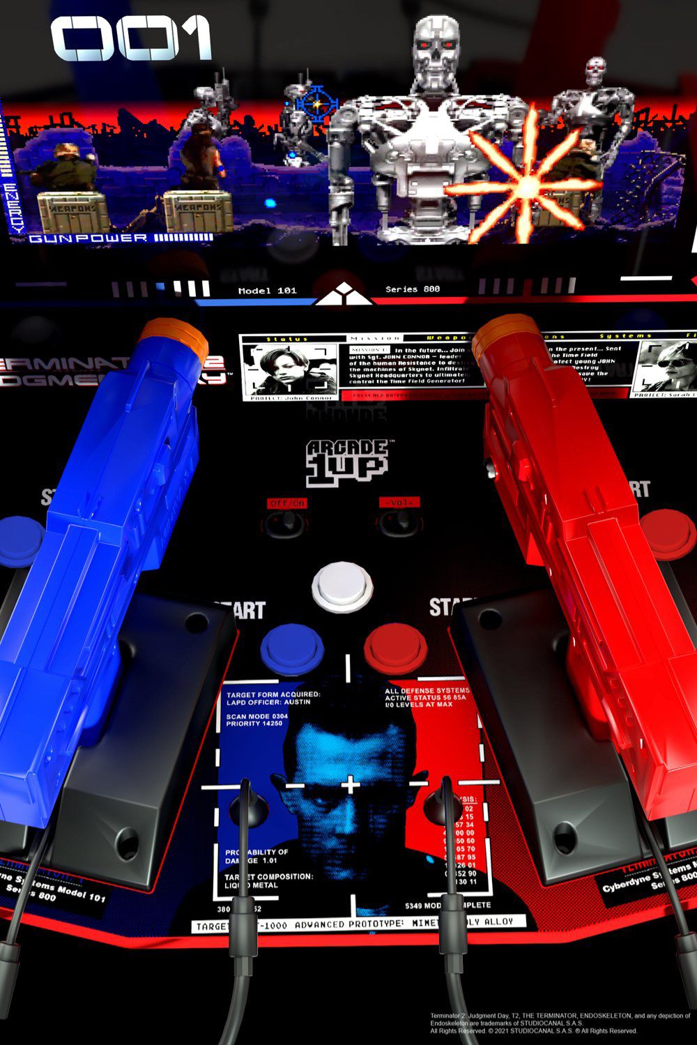 Arcade1Up Unveils Terminator 2 Arcade Machine with Duel Light Guns