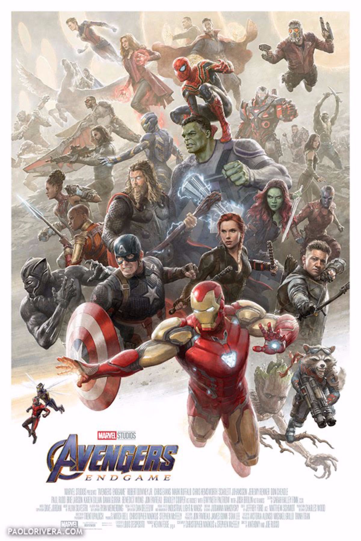 Avengers Endgame Cast and Crew Poster