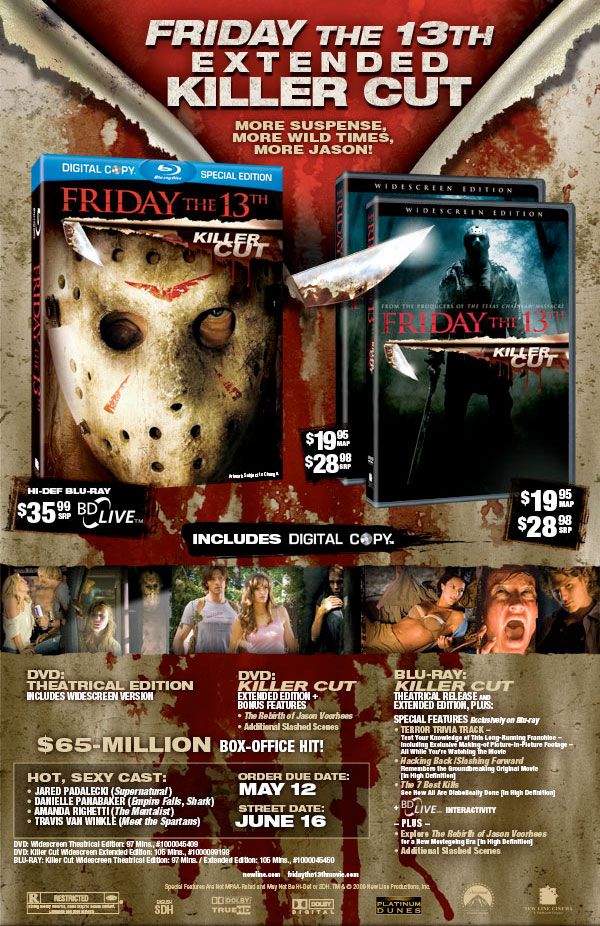 Friday the 13th Blu-ray DVD