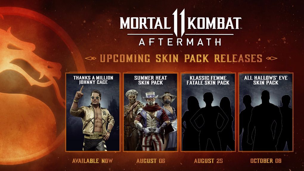 Mortal Kombat 11 Afermath Skin Packs 2020