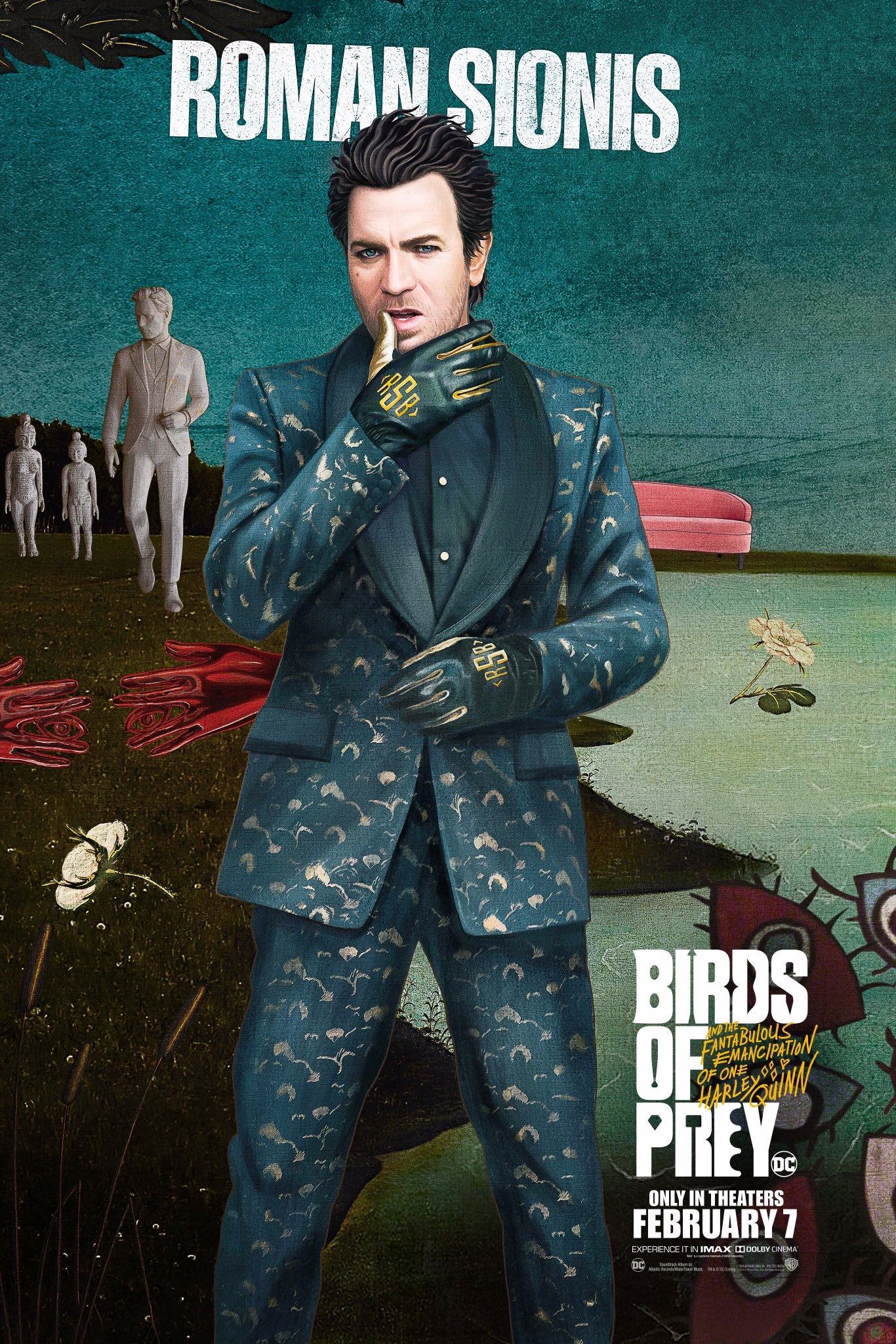 Birds of Prey Black Mask Poster