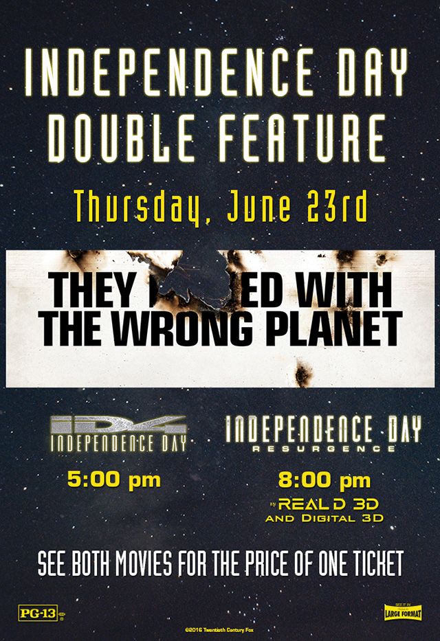 Independence Day Double Feature Poster