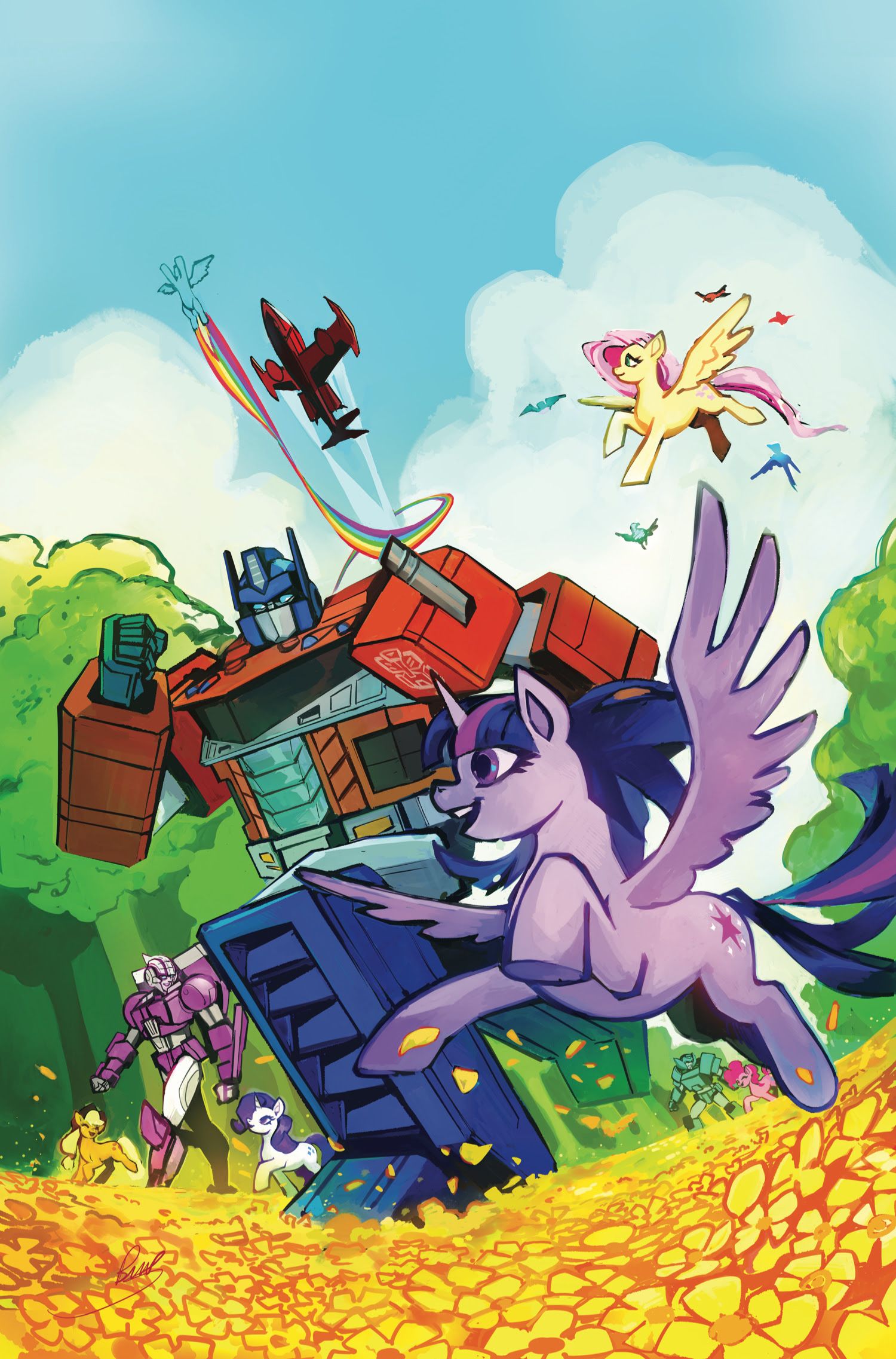 My Little Pony / Transformers Comic Book Cover Art #2