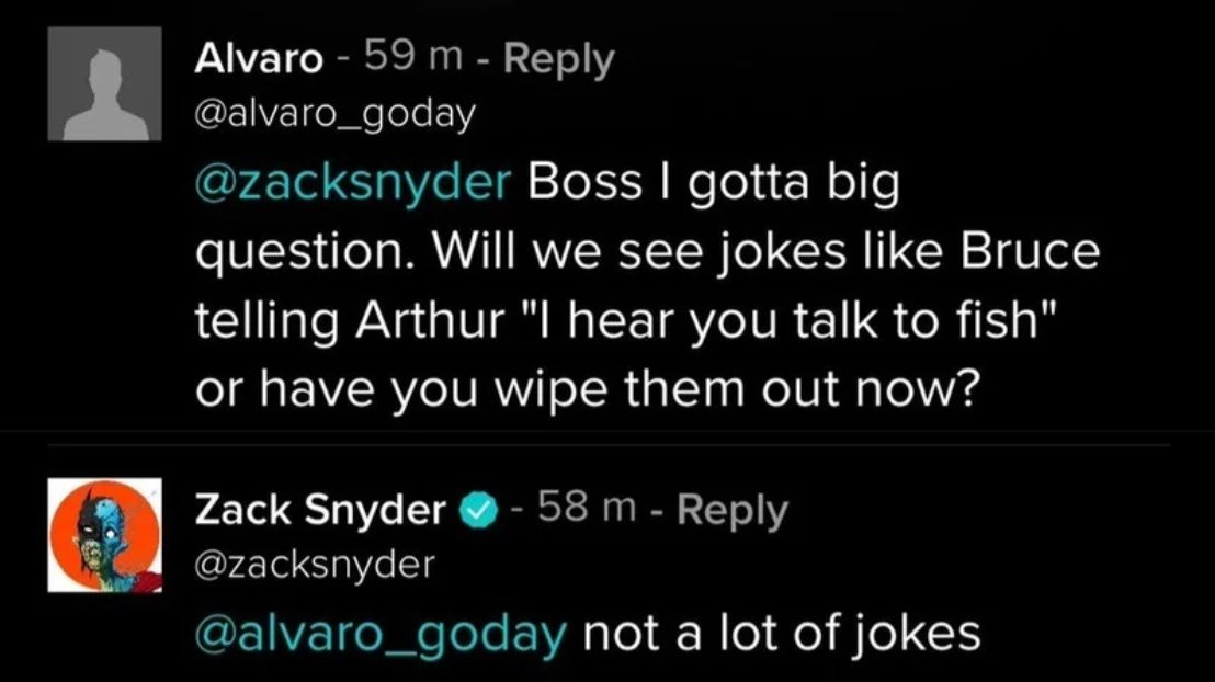 Zack Snyder Justice League Jokes Vero
