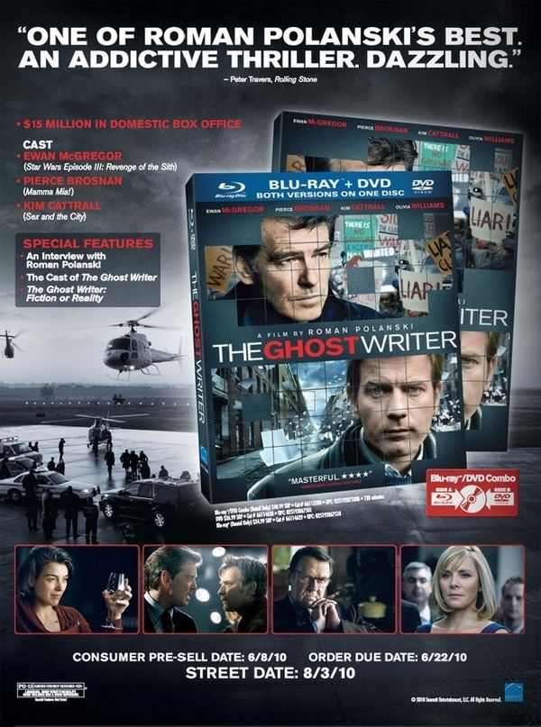 The Ghost Writer DVD/Blu-ray trade ad
