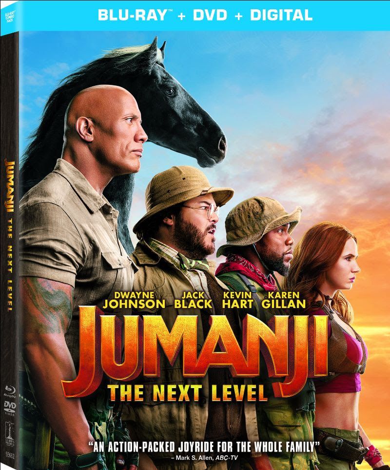 Jumanji The Next Level Blu-ray Cover art