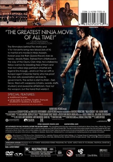 Ninja Assassin DVD