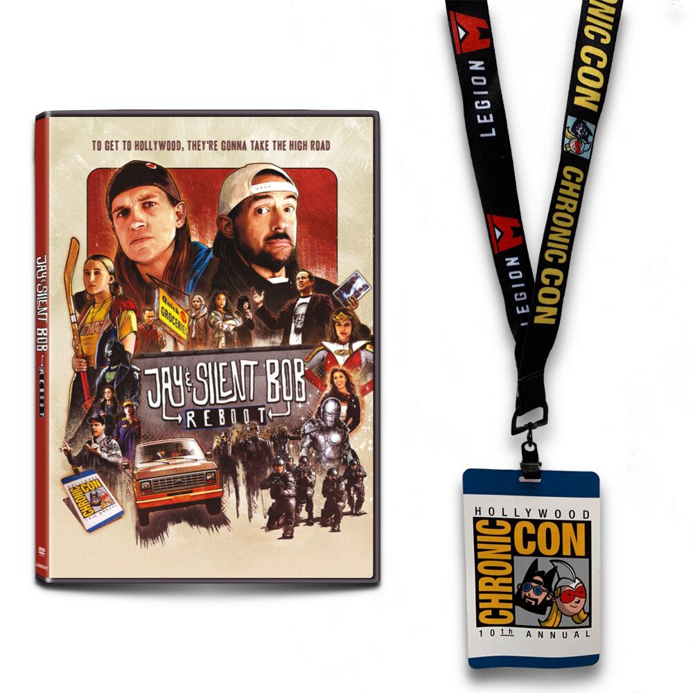 Jay and Silent Bob Reboot Cover Art Chronic-Con Lanyard DVD Image