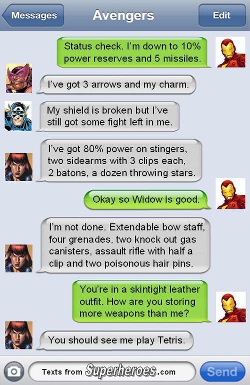 Avengers: Age of Ultron Superhero Text 4