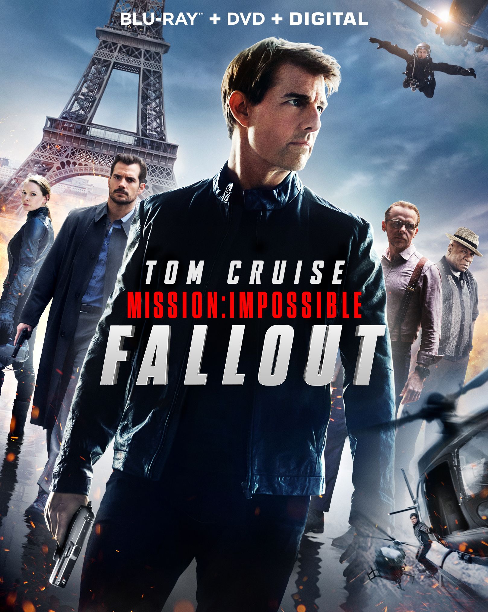 Mission Impossible 6 Fallout Blu-ray and DVD cover