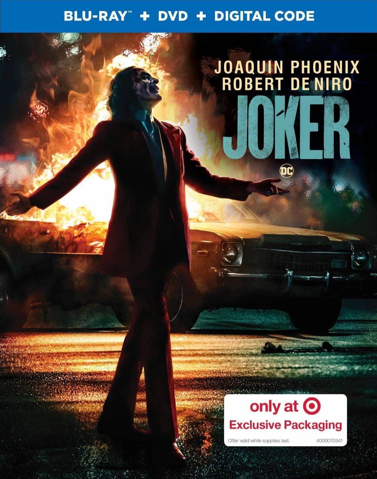 Joker Blu-ray Walmart Exclusive Cover Art