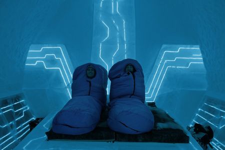 Tron: Legacy-Inspired Ice Hotel Room #2