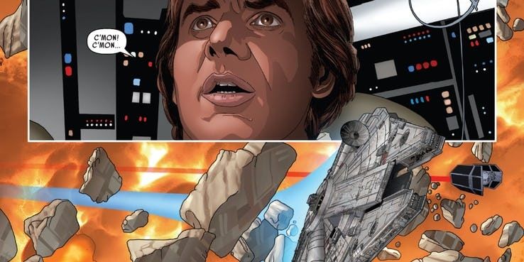 Han Solo Darth Vader Comic