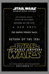Star Wars The Force Awakens Marathon Poster