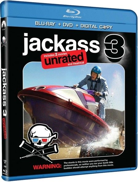 Jackass 3D two-disc DVD artwork