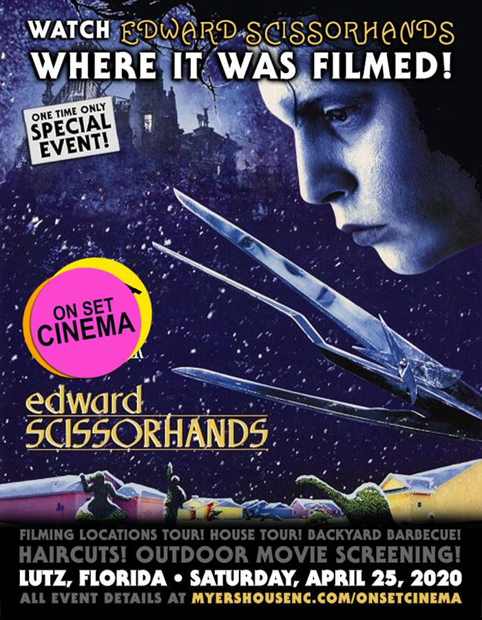 Edward Scissorhands Screening Florida On Set