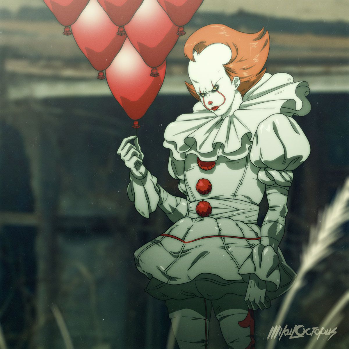 Pennywise IT anime 1